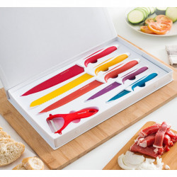 Set de cutite ceramice si dispozitiv pentru decojit (6 piese) - Img 1