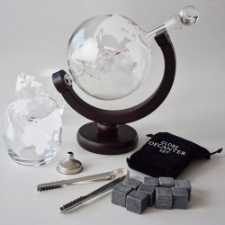 Set decantor glob whisky si cuburi pentru racire - Img 2