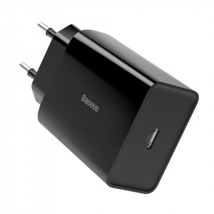 Set incarcatoare USB-C PD Baseus Mini, Power Delivery 18W cu cablu USB-C - Lightning 1m (negru) 5 buc - Img 7
