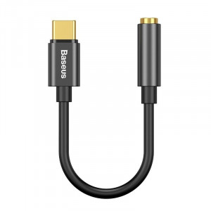 Adaptor audio Baseus L54 USB-C + mini jack 3,5mm (negru) - Img 1