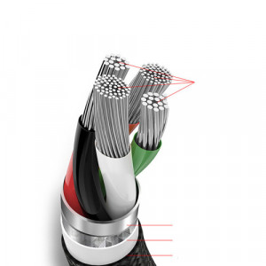 Cablu Date 2 în 1 Baseus Micro Usb + Lightning 3A 1.2m (negru) - Img 6