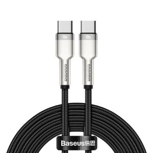 Cablu de date Baseus, USB Type-C, 100w, 5A, 2m, negru - Img 1