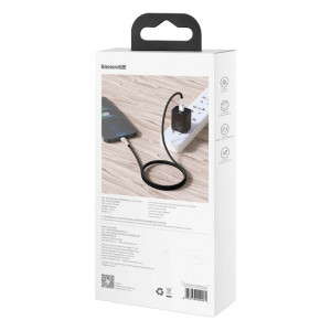 Cablu USB-C la Lightning Baseus Cafule, PD, 20W, 2m (negru) - Img 9