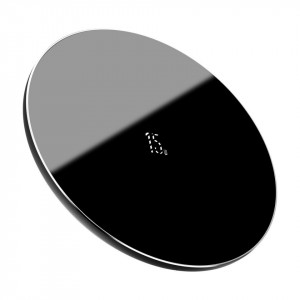 Incarcator Wireless QI Baseus Simple, 15W (negru) - Img 1