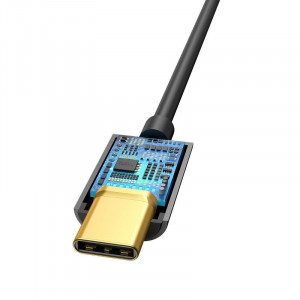 Adaptor audio Baseus L54 USB-C + mini jack 3,5mm (negru) - Img 8