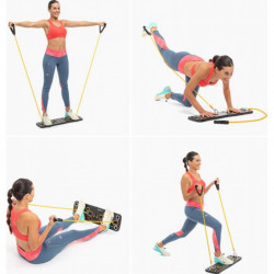 Aparat multifunctional pentru sport acasa cu benzi de rezistenta si ghid de exercitii Pulsher - Img 7