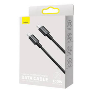 Cablu de date Type-C Baseus Fast Charge 100W, 2m, negru - Img 10