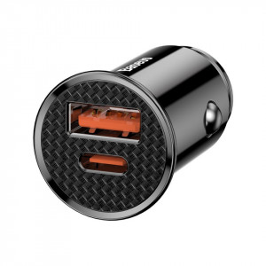 Incarcator auto Baseus Circular PD QC4.0+ 5A 30W (negru) - Img 4