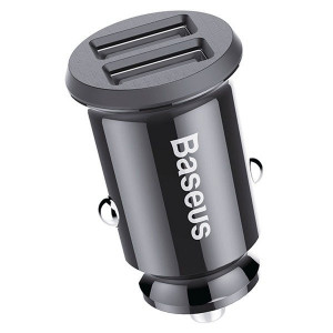 Incarcator auto Baseus Grain 2x USB 5V 3.1A (negru) - Img 4