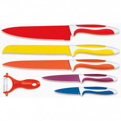 Set de cutite ceramice si dispozitiv pentru decojit (6 piese) - Img 3