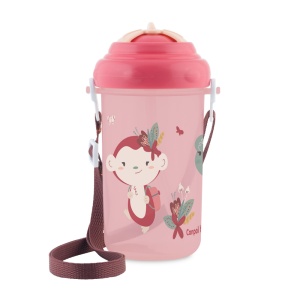 Canita sport cu pai retractabil, Canpol babies®, fara BPA, 400 ml, roz