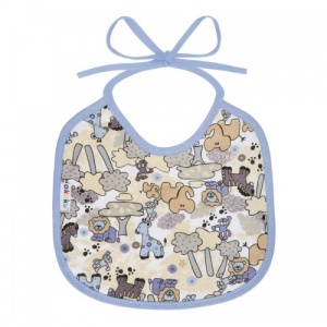 Bavetica mica 14x20cm cu snur, 100% bumbac - Img 2