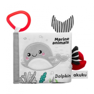 Carte textilă senzorială ANIMALE MARINE