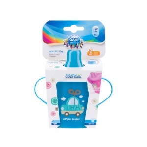 Canita anti-varsare Haberman „Toys“ 250 ml + lingurita flexibila, 9 luni + - Img 4