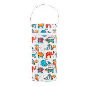 Izolator din material moale pentru biberoane „Colourful Animals“ varianta 2, multicolor - Img 2