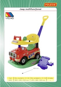 Jeep multifunctional 5 in 1 - Polesie - multicolor - Img 2