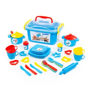 Set de gatit Strumpfii - Polesie - multicolor - 40 piese
