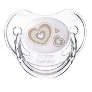 Suzeta „Newborn Baby“ cu tetina ortodontica silicon, Canpol babies®, fara BPA, 0-6 luni, bej