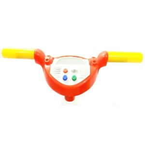 Tricicleta cu centuri - sunete - maner si set 11 jucarii - Polesie - multicolor - Img 3