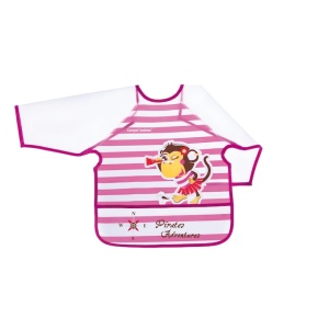 Baveta - sortulet „Pirates“, Canpol babies®, fara BPA, roz, 24 m+ 9/230