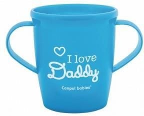 Canita „I love Daddy“, Canpol babies®, fara BPA, 250 ml, albastru