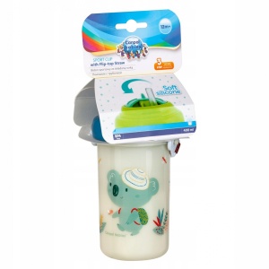 Canita sport cu pai retractabil, Canpol babies®, fara BPA, 400 ml, roz