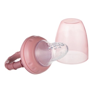 Dispozitiv de hranire pentru introducerea primelor fructe si legume, Canpol babies®, fara BPA, roz/galben - Img 3