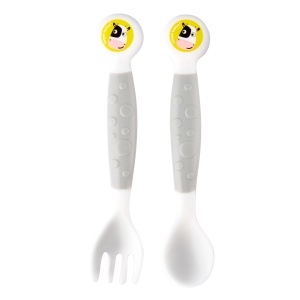 Set tacamuri flexibile „Vacuta“, Canpol babies®, fara BPA, gri
