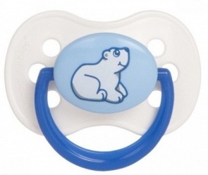 Suzeta „Animals“ cu tetina rotunda latex, Canpol babies®, 6-18 luni
