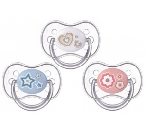 Suzeta „Newborn Baby“ cu tetina simetrica silicon, Canpol babies®, fara BPA, 6-18 luni, roz