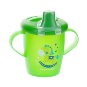 Canita anti-varsare Haberman „Toys“ 250 ml + lingurita flexibila, 9 luni + - Img 2