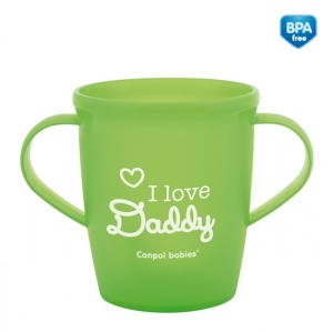 Canita „I love Daddy“, Canpol babies®, fara BPA, 250 ml, verde