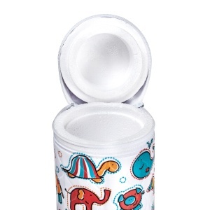 Izolator din material moale pentru biberoane „Colourful Animals“ varianta 2, multicolor - Img 3