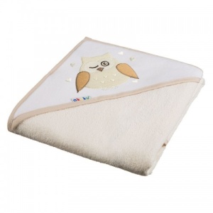 Prosop cu gluga 100% bumbac 80 x 80 cm CREM