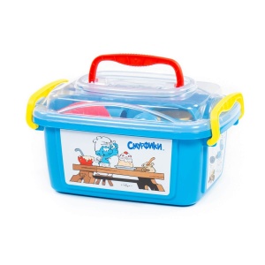 Set de gatit Strumpfii - Polesie - multicolor - 40 piese - Img 3