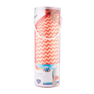 Izolator din material moale pentru biberoane, Canpol babies®, rosu - Img 2