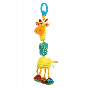 Jucarie pentru carucior din plus cu clopotel Girafa Gabi