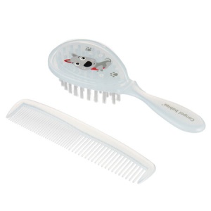 Set pieptene cu perie de par moale, colectia „Teddy Friend“