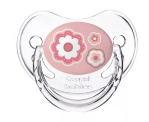 Suzeta „Newborn Baby“ cu tetina ortodontica silicon, Canpol babies®, fara BPA, 0-6 luni, roz