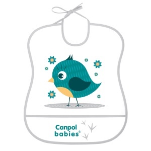 Baveta „Happy Animals“, Canpol babies®, fara BPA, pui