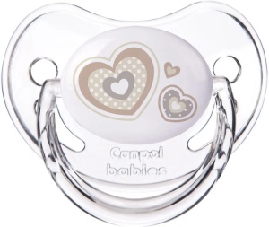 Suzeta „Newborn Baby“ cu tetina ortodontica silicon, Canpol babies®, fara BPA, 6-18 luni, bej