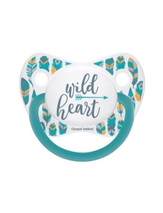 Suzeta „Wild Nature“ cu tetina ortodontica silicon, Canpol babies®, fara BPA, 18 luni+, turcoaz