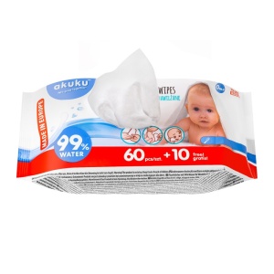 Servetele umede de unica folosinta 99% apă (70 buc) - Img 3