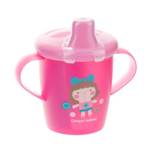 Canita anti-varsare Haberman „Toys“ 250 ml + lingurita flexibila, 9 luni + - Img 2