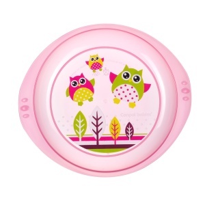 Farfurie „Bufnita“, Canpol babies®, fara BPA, roz - Img 2
