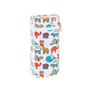 Izolator din material moale pentru biberoane „Colourful Animals“ varianta 2, multicolor