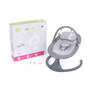 Leagan pentru copii TuliTuli, electric, Bluetooth, ajustare in 5 trepte - Img 2