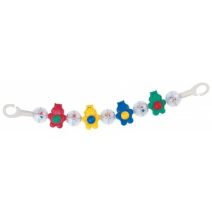 Sunatoare carucior „Hipopotami“, plastic, multicolor