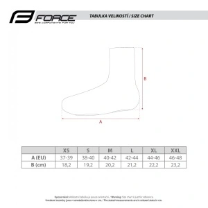 Huse pantofi Force Neopren Negru XL - Img 4