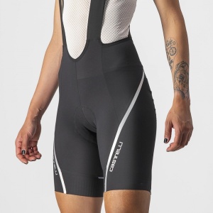Pantaloni scurti cu bretele Castelli Velocissima 3, de dama, negru/argintiu, L - Img 5